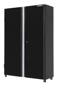 lot 10 image: HUSKY Ready-to-Assemble 24-Gauge Steel Freestanding Garage Cabinet in Black (48 in. W x 72 in. H x 18 in. D)