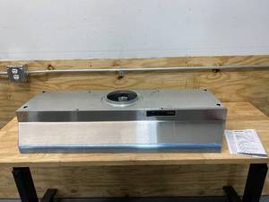 lot 78 image: BROAN-NUTONE 42000 Series 42 in. 230 Max Blower CFM Under-Cabinet Range Hood with Light in Stainless Steel