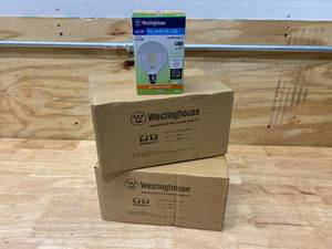 lot 88 image: WESTINGHOUSE Lot of 2 Cases of-  40W Equivalent Soft White G25 Dimmable Filament LED Light Bulb (6 bulbs per case)