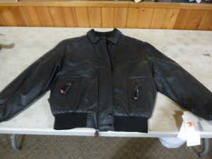 lot 34 image: DuraTrak Womens Black Leather Jacket