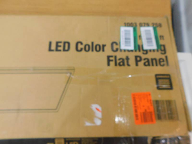 lot 39 image: 1 ft. x 4 ft. 50-Watt Dimmable White Integrated LED Edge-Lit Flat Panel Flush Mount Light with Color Changing CCT