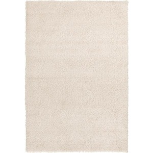lot 71 image: StyleWell Sunbrooke White 6 ft. x 9 ft. Solid Shag Area Rug