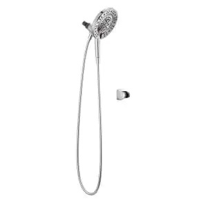 lot 89 image: Delta In2ition 2-in-1 7-Spray Patterns 7.88 in. Wall Mount Dual Shower Heads with MagnaTite Docking in Chrome