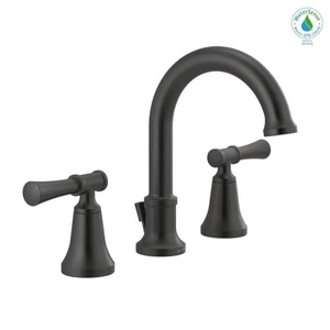 lot 94 image: Delta Chamberlain 8 in. Widespread 2-Handle Bathroom Faucet in Matte Black