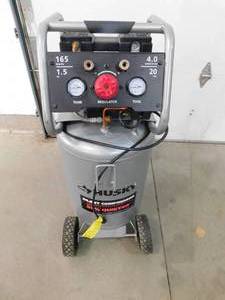 lot 2 image: Husky 20 Gal. Vertical Electric-Powered Silent Air Compressor