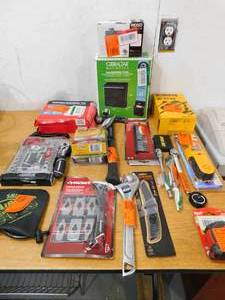 lot 37 image: Assorted Tools & Hardware Supplies Lot