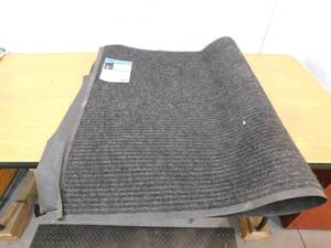 lot 54 image: TrafficMaster Enviroback Charcoal 60 in. x 36 in. Recycled RubberThermoplastic Rib Door Mat
