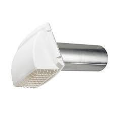 Wide Mouth Dryer Vent Hood in White