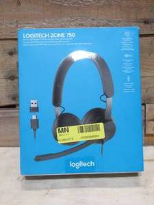 Logitech - Zone 750 Wired Noise Canceling Over-Ear Headset - Black