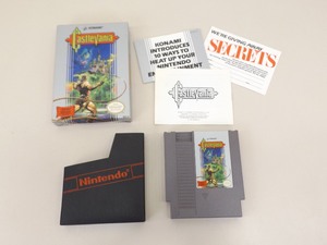 lot 7 image: Nintendo NES CastleVania Game wOriginal Box, Papers, and Foam Insert