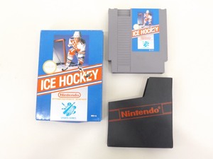 lot 11 image: Nintendo NES Ice Hockey wOriginal Box, Papers, and Foam Insert