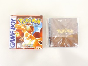 lot 27 image: Original Box, Papers, and Insert ONLY Gameboy Pokemon Red