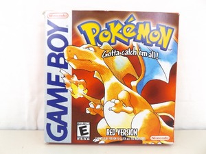 lot 28 image: Original Box ONLY Gameboy Pokemon Red
