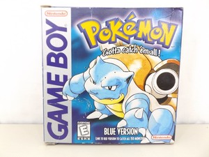 lot 29 image: Original Box ONLY Gameboy Pokemon Blue