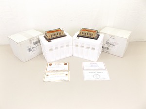 lot 45 image: Lot of 2 NEW Danbury Mint Boston Gardens Bruins and Celtics Arenas