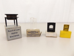 lot 81 image: Antique Bausch and Lomb Map Loupe and others in Original Boxes