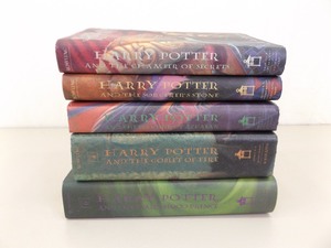 lot 96 image: First Edition Later Printings Harry Potter First 5 Books by J.K. Rowling