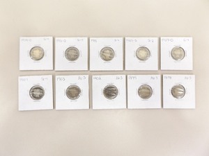 lot 188 image: Lot of 10 Silver Barber Dimes