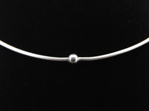 lot 157 image: .925 Sterling Silver Snake Link Bead 16 Necklace