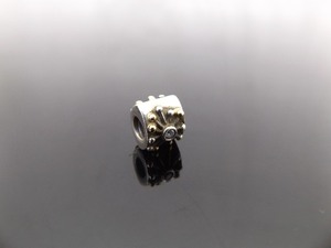 lot 164 image: ALE .925 Sterling Silver 14K PANDORA Charm #790188CZ