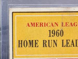 lot 29 image: 1961 Topps Mickey Mantle  Roger Maris Baseball Card #44