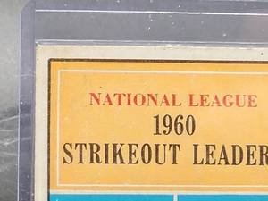 lot 45 image: 1961 Topps Sandy Koufax  Don Drysdale Baseball Card #49