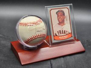 lot 178 image: San Francisco HOFer Great Willie Mays Autographed Baseball No COA