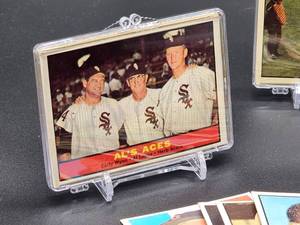 lot 23 image: 40 Assorted 1961 Topps Baseball Cards in (4) ten Card Count Plastic Holders