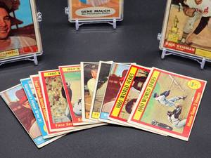 lot 116 image: 40 Assorted 1961 Topps Baseball Cards in (4) ten Card Count Plastic Holders