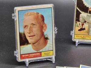 lot 109 image: 40 Assorted 1961 Topps Baseball Cards in (4) ten Card Count Plastic Holders