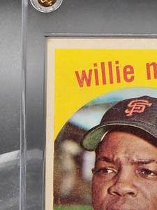 lot 5 image: 1960 Topps Willie Mays Baseball Card #50