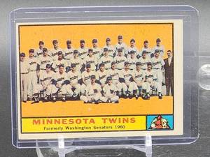 lot 95 image: (2) 1961 Topps Team Baseball Cards