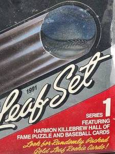 lot 157 image: 1991 Leaf Series I Old New Stock (36) Pack Baseball Cards