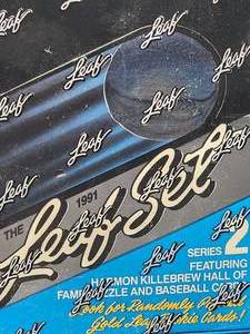 lot 198 image: 1991 Leaf Series II Old New Stock (36) Pack Baseball Cards