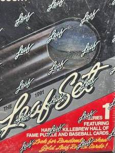 lot 206 image: 1991 Leaf Series I Old New Stock (36) Pack Baseball Cards