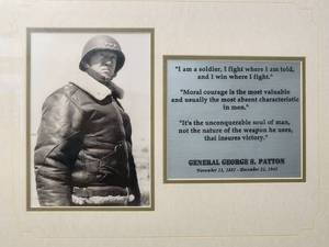 lot 171 image: Nicely Framed Photograph of General George S. Patton