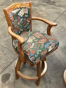 Set Of (3) Poker Table Chairs
