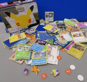 lot 15 image: POKEMON LUNCH BOX WITH CARDS, PLUS MORE