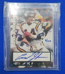 lot 41 image: AUTOGRAPHED (SIGNED) MINNESOTA VIKINGS CARD