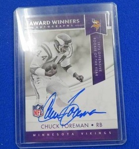 lot 43 image: AUTOGRAPHED (SIGNED) MINNESOTA VIKINGS CARD