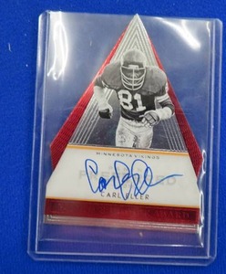 lot 44 image: AUTOGRAPHED (SIGNED) MINNESOTA VIKINGS CARD