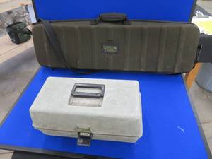 lot 54 image: GUN CASE TACKLE BOX