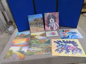 lot 100 image: PAINTINGS