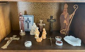 Lot of Christian Catholic Religious Items, Statutes&nbsp