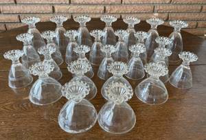 Large Lot of Desert Wine Glasses