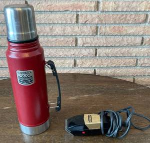 Thermos Stainless Steel Beverage Container &amp Electric Trimmer