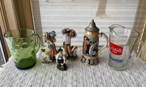 Germany Figures Schmidts Beer Pitcher and Stein
