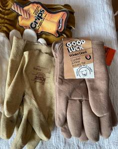Lot of Mens Leather Work Gloves