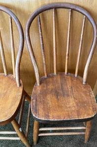 Lot of 3 Wooden Chairs
