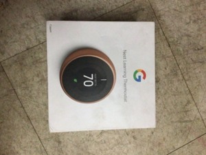 lot 25 image: Google Nest Learning Thermostat - Smart Wi-Fi Thermostat - Copper